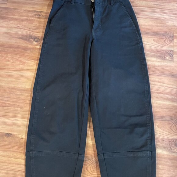 Everlane The Utility Barrel Pant - Black Size 2R - Picture 3 of 5